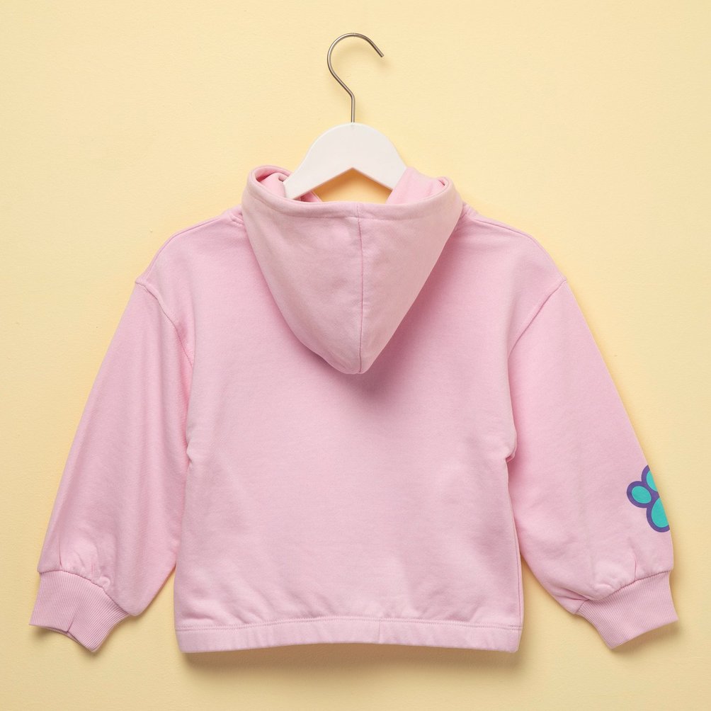 Pyjama Fille Paw Patrol - Chemise De Nuit Rose Et Bleu - Manches Longues - Motif Skye, Marshall, Rubble - 100% Polyester