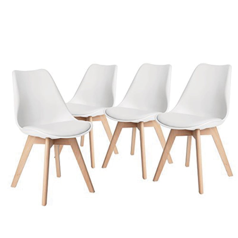 EKONOMODO - Set x4 silla milano blanco