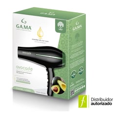 GAMA - Secador de cabello Gama Bora Essencia Avocado 1900W, secador de pelo con aceite de aguacate, macadamia y vitamina E