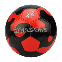 ZOOM - Balón Futbol #5 Manchas Rojo-Negro