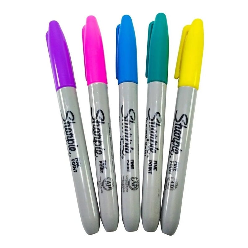 Sharpie - Marcador permanente x5 colores sharpie