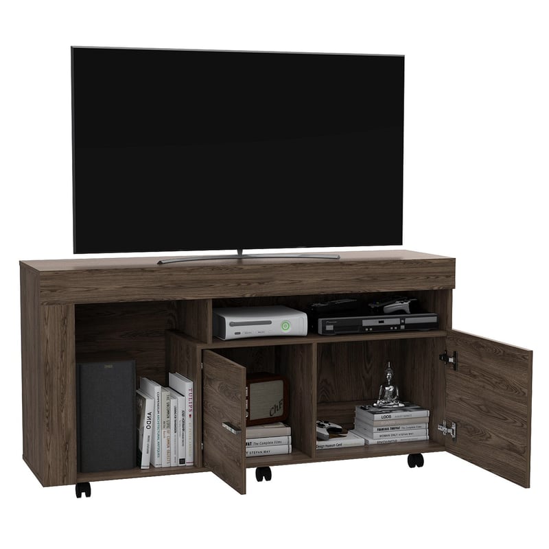 RTA DESIGN - Mueble de Televisión Moderno de 136.2 x 70 x 37.8 cm  para Televisores de Hasta 46 Pulgadas, RTA Muebles