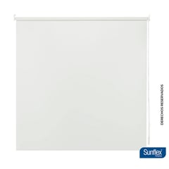 SUNFLEX - Cortina Blackout Blanco 160 cm x 230 cm. Cortina Moderna: Cortina para sala, Cortina para estudio, Cortina para alcoba