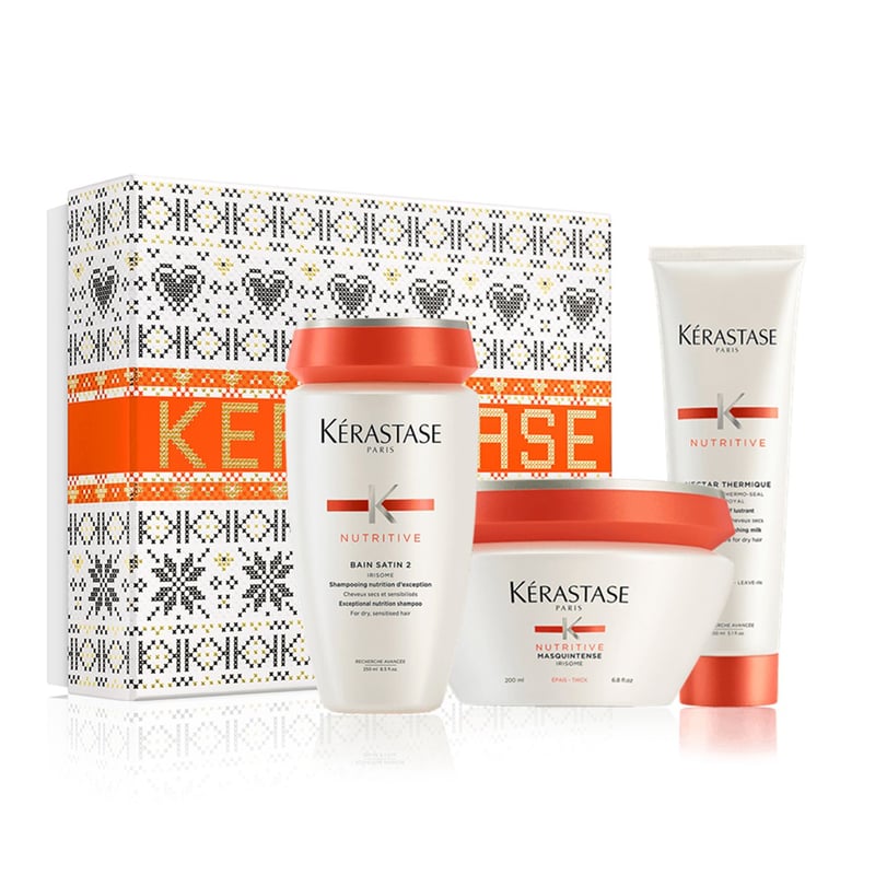 KERASTASE - Set Cuidado Cabellos Seco: Shampoo + Acondicionador + Termoprotector Nutritive