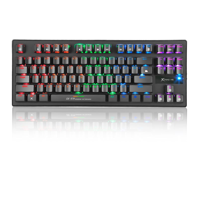 XTRIKE ME - Teclado Gamer Mecánico Xtrike Me 7 Colores. Teclado ergonómico para computador