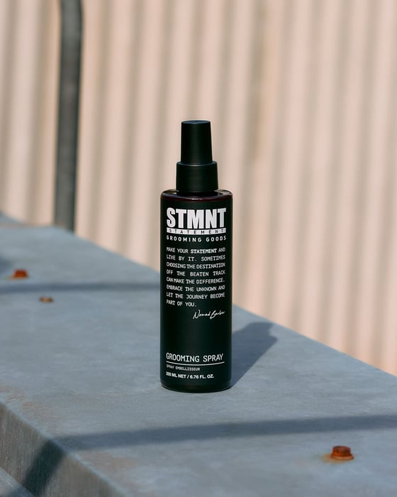 Spray de peinado, Grooming Spray, Cuidado personal Hombres, Cuidado Cabello Hombres, Styling STMNT, Nomad Barber, STMNT