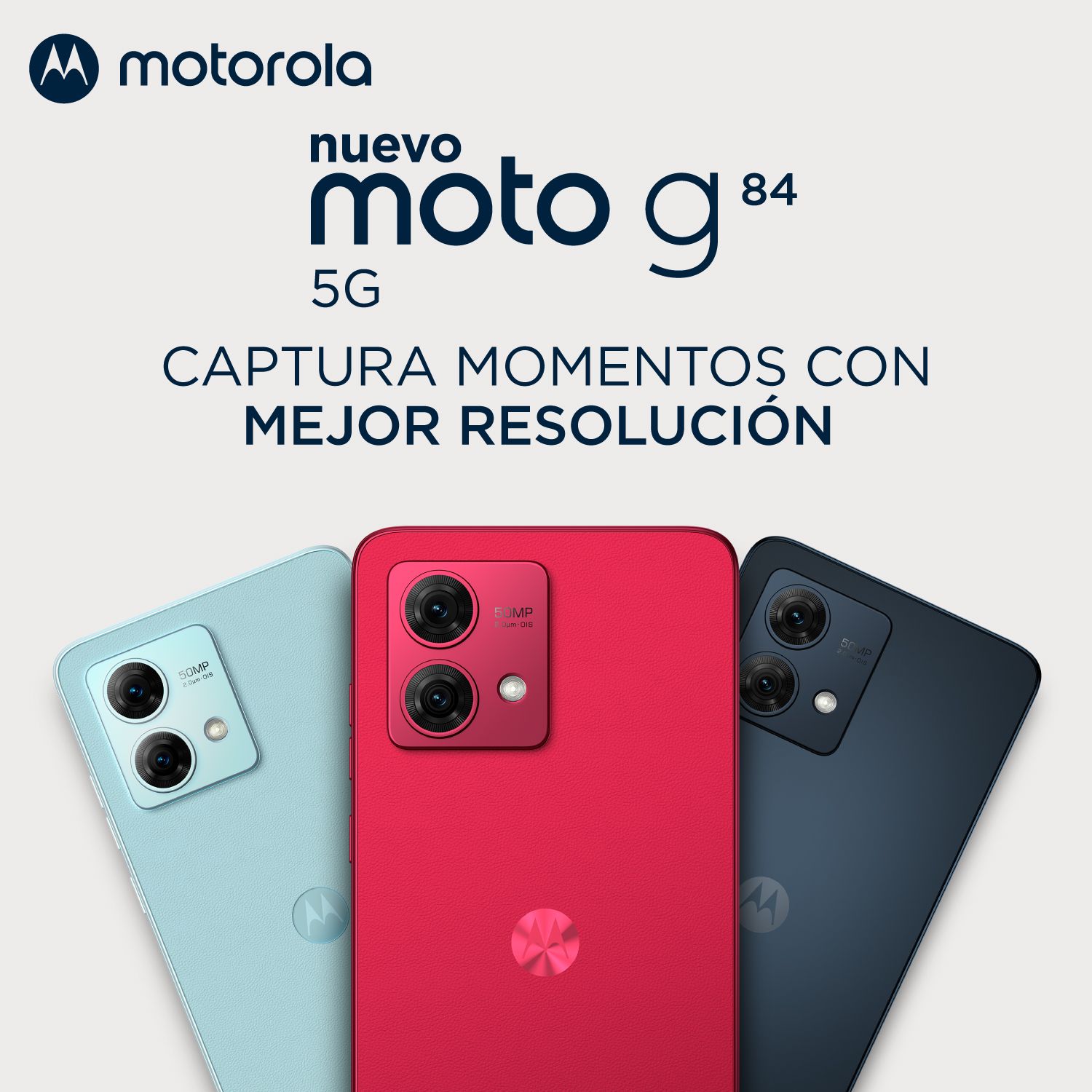 Captura tus mejores momentos con mejor resolución gracias al nuevo moto g84 5G.