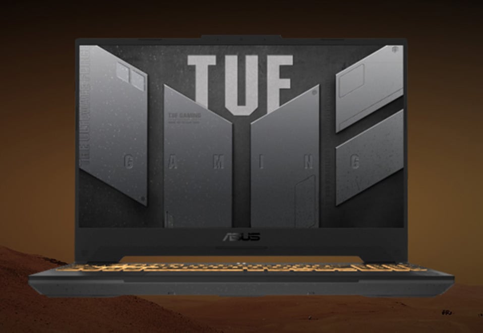 Asus TUF Gaming FX505 15,6" bärbar dator gaming (guld stål