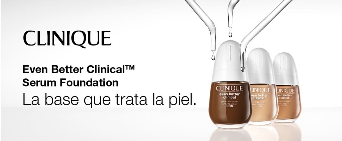 No lo llames maquillaje Even Better Clinical Serum Foundation