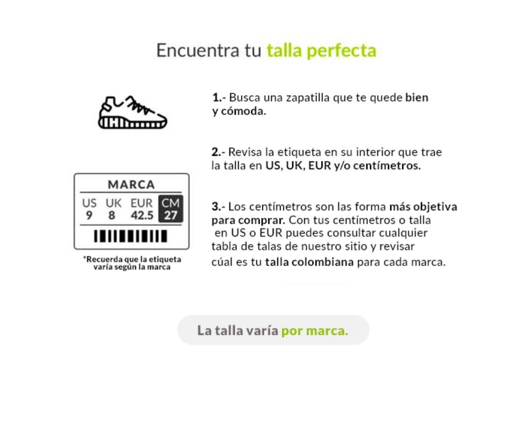 En Falabella encuentra siempre tu talla perfecta