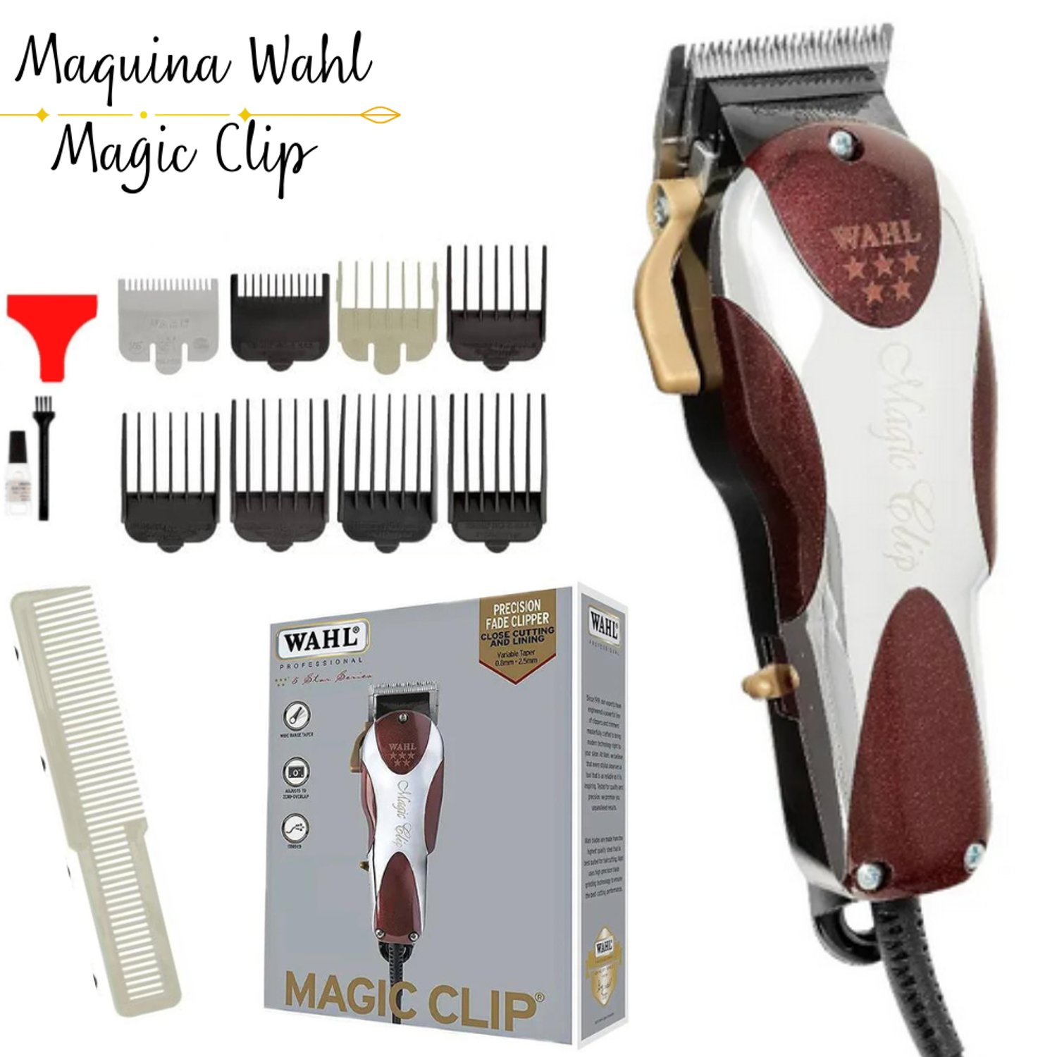 Maquina Wahl Profesional Magic Clip Americana 5 estrellas