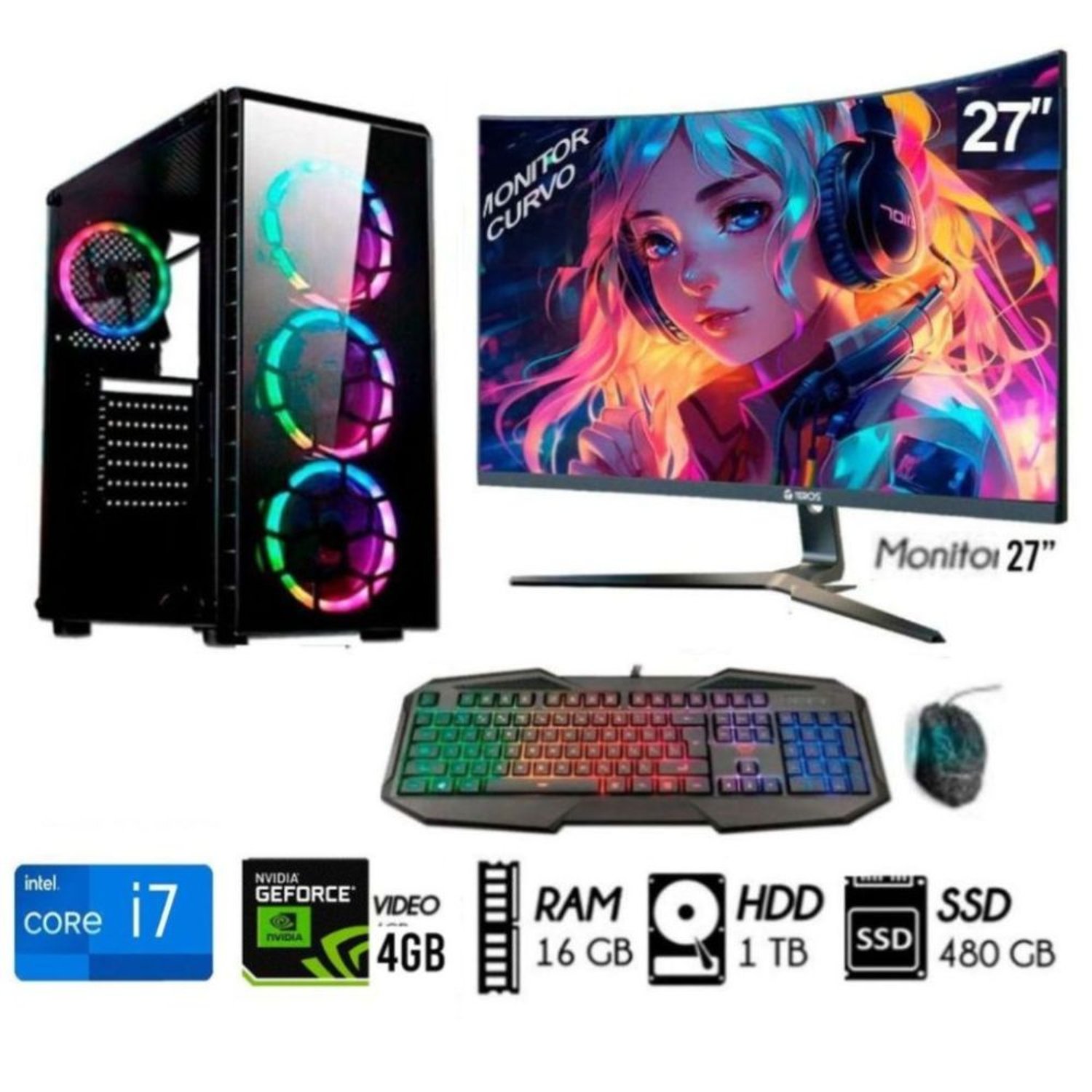 お取引中)格安ゲーミングPC Core-i7 GTX670 SSD240G メモリ12G