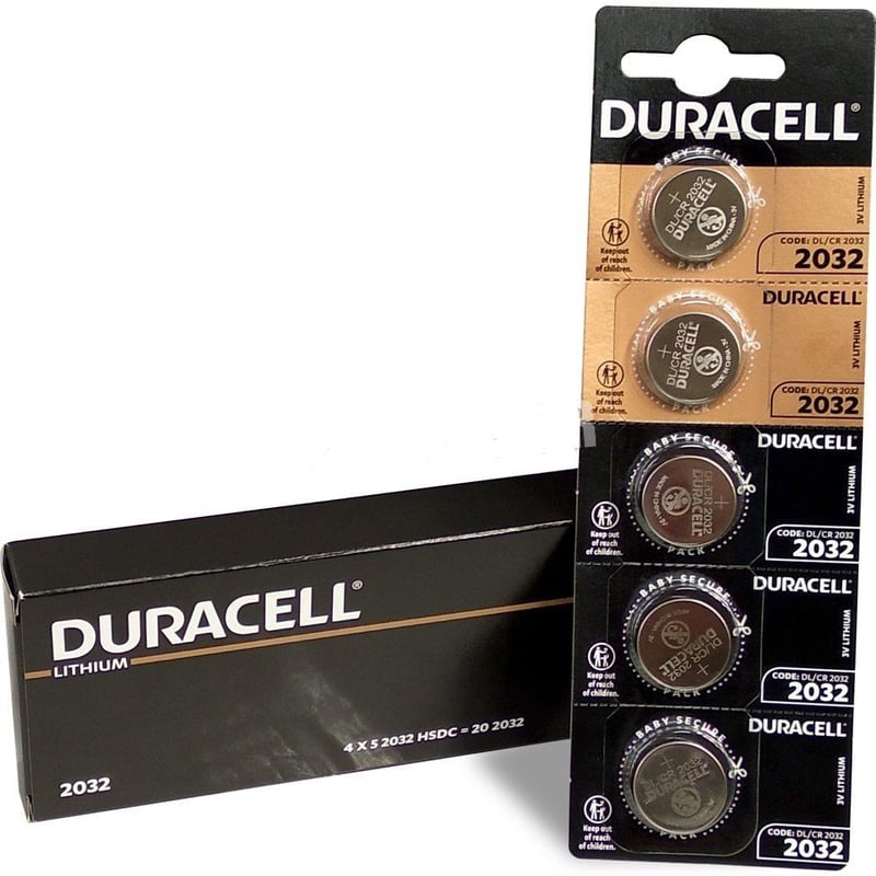 DURACELL - PILA DURACELL CR2032 3V LITIO BLISTER DE 05 PILAS