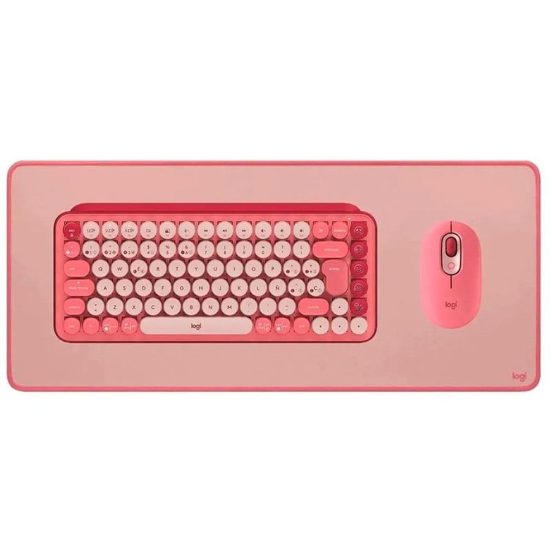 Teclado logitech con mouse pad shop
