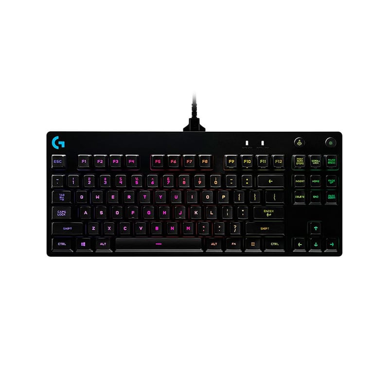 Teclado Gamer Logitech G Pro RGB compacto mecanico cable usb LOGITECH falabella