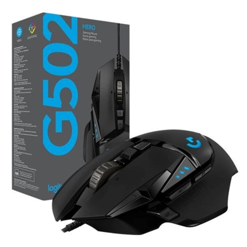 Mouse Logitech G502 Hero 16000 DPI RGB Negro LOGITECH | falabella.com