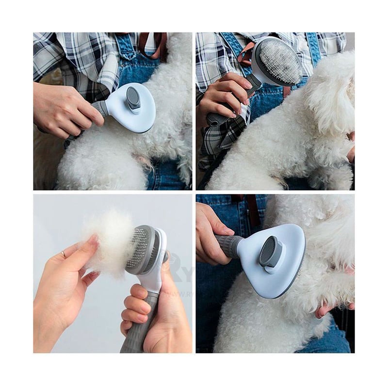 Herramienta 4 En 1 Para Quitar Pelo De Mascotas – Cepillo Bidireccional Con Mango Extensible, Para Sofá, Ropa Y Ventanas