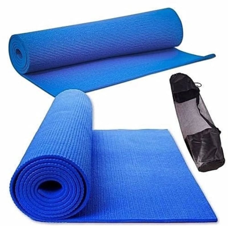 SPORT FITNESS - Mat Yoga Pilates FitnessFunda Transportadora 6mm - Azul