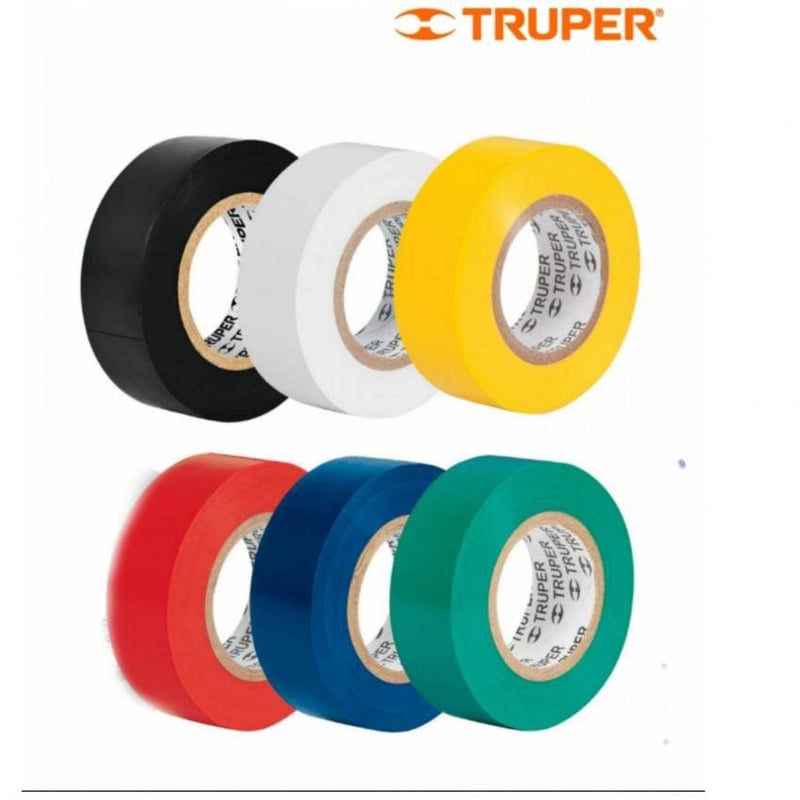 TRUPER - Cinta aislante truper 19mm x 9m