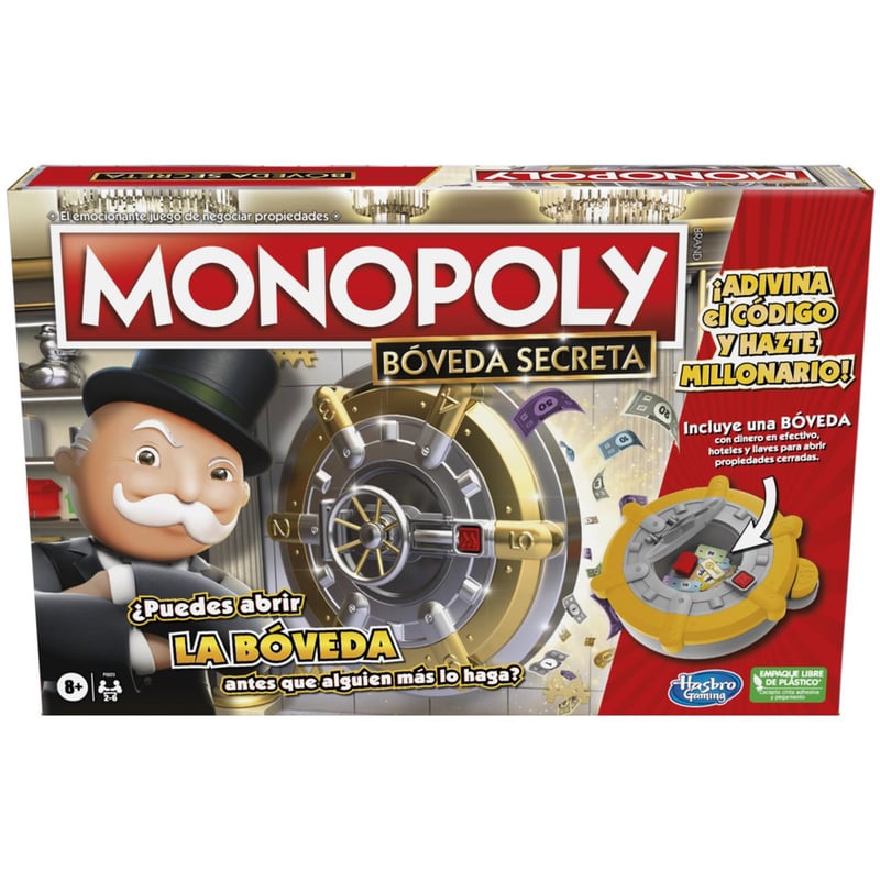 MONOPOLY - Juego De Mesa Monopoly Bóveda Secreta