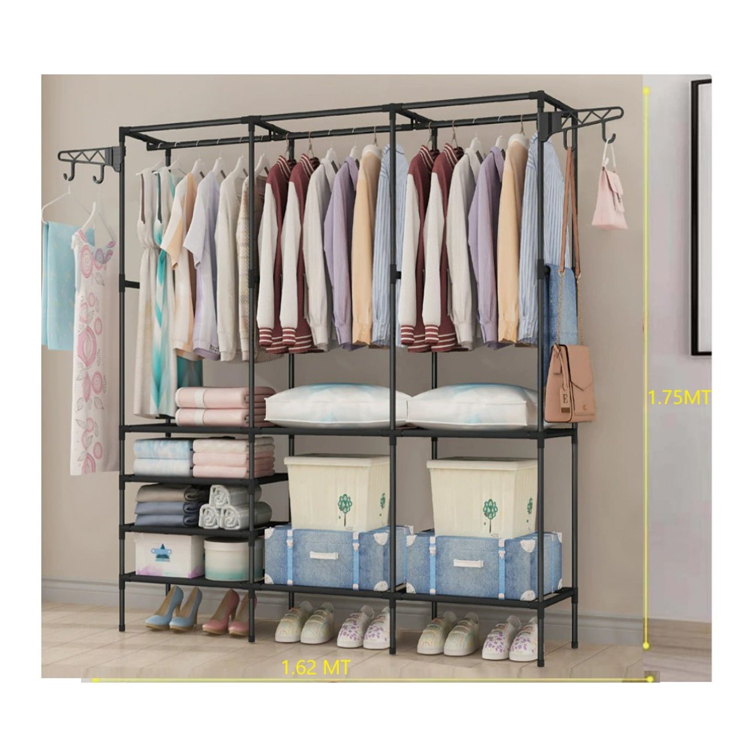 Ropero Perchero Organizador Armario Closet Armable 3 Cuerpos GENERICO falabella