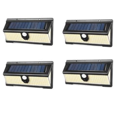 GENERICO - 4PACK APLIQUE REFLECTOR SOLAR 190LEDS SENSOR DE MOVIMIENTO