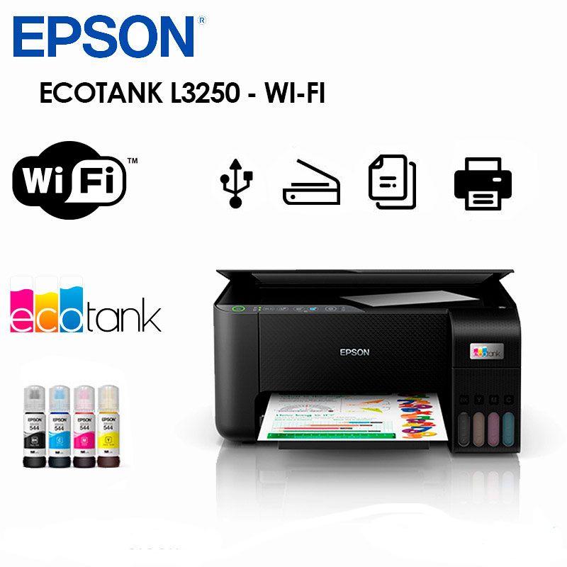 EPSON - IMPRESORA MULTIFUNCIONAL EPSON ECOTANK L3250 WIFI