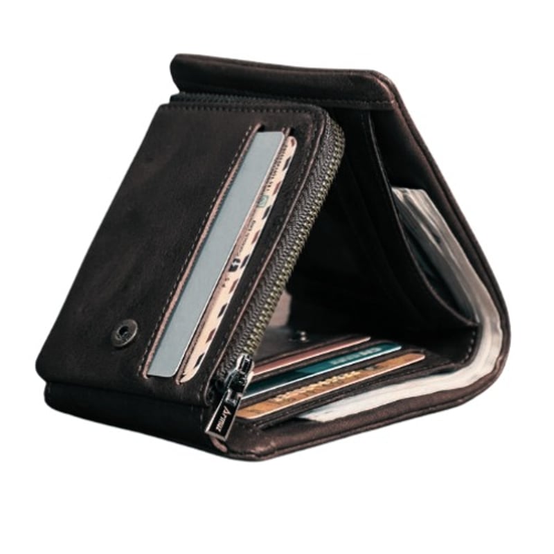 ARMUZ - Billetera de Cuero Genuino con RFID.  Hombre