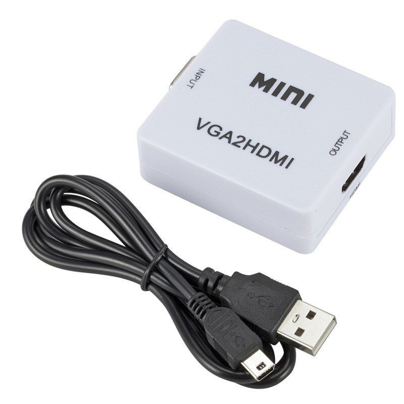 Conversor Convertidor Adaptador Vga A Hdmi Audio Cable Usb GENERICO falabella