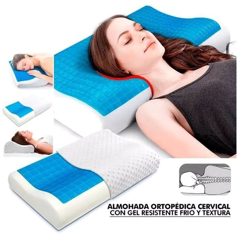 Almohada Gel Ortopedica Viscoelastico con Memoria Inteligente Sodimac Peru