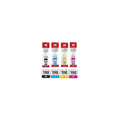 CANON - Botella de Tinta GI-190 Pack de los 4 Colores Originales