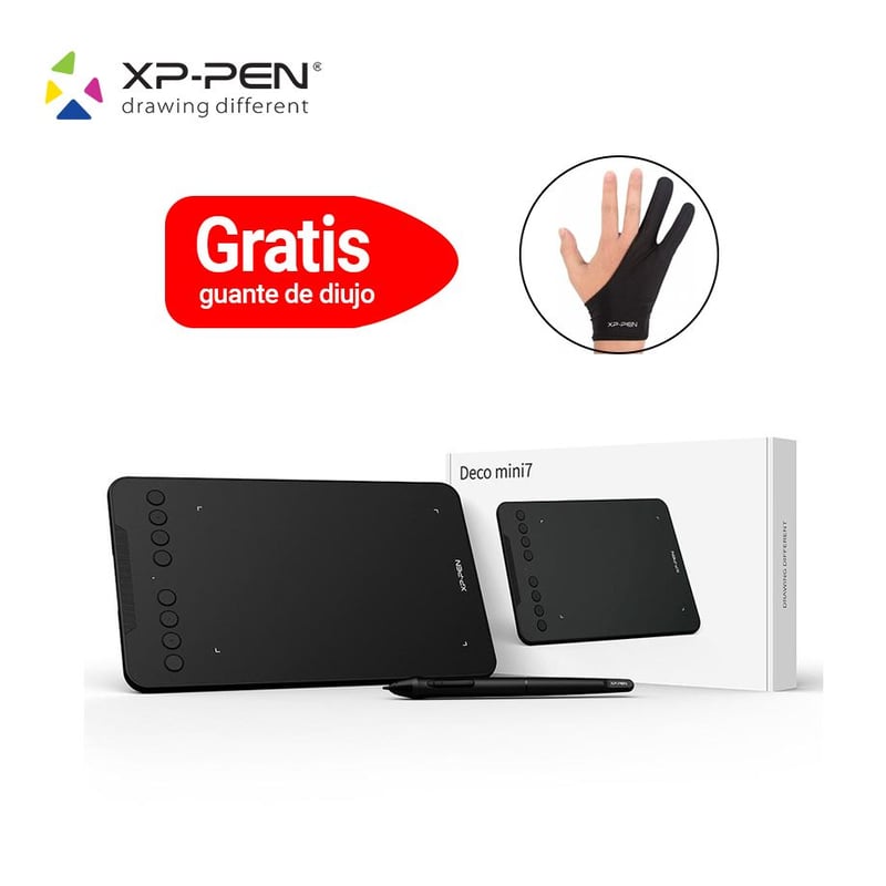 Tableta Grafica XPPEN Deco mini 7 GRATIS GUANTE DE DIBUJO