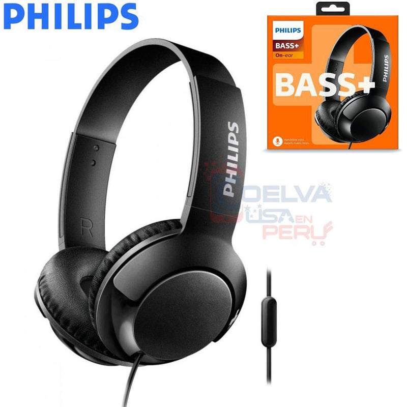 Audifonos Philips SHL 3075 Supraurales Bass Plus Negro PHILIPS falabella