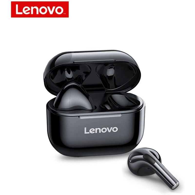 LENOVO - Audífonos bluetooth lenovo lp40 tws negro inalámbricos