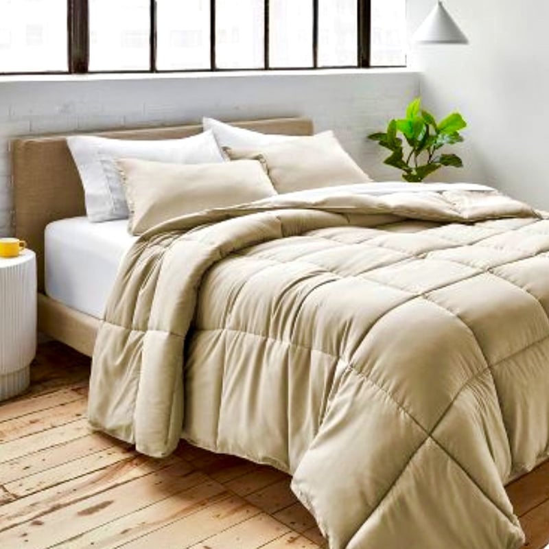 EDREDÓN BEIGE PREMIUM DE ALGODÓN PIMA 2 PLAZAS ISATEX HOME | falabella.com