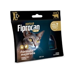 VETLINEX - ANTIPULGAS GARRAPATAS Y ACAROS FIPROCAN PIPETAS GATO 8KG