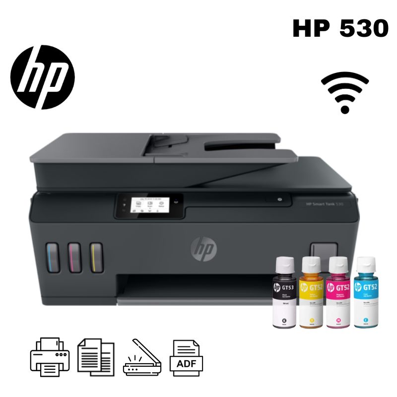 HP - Impresora Multifuncional HP Smart Tank 530 Wifi ADF