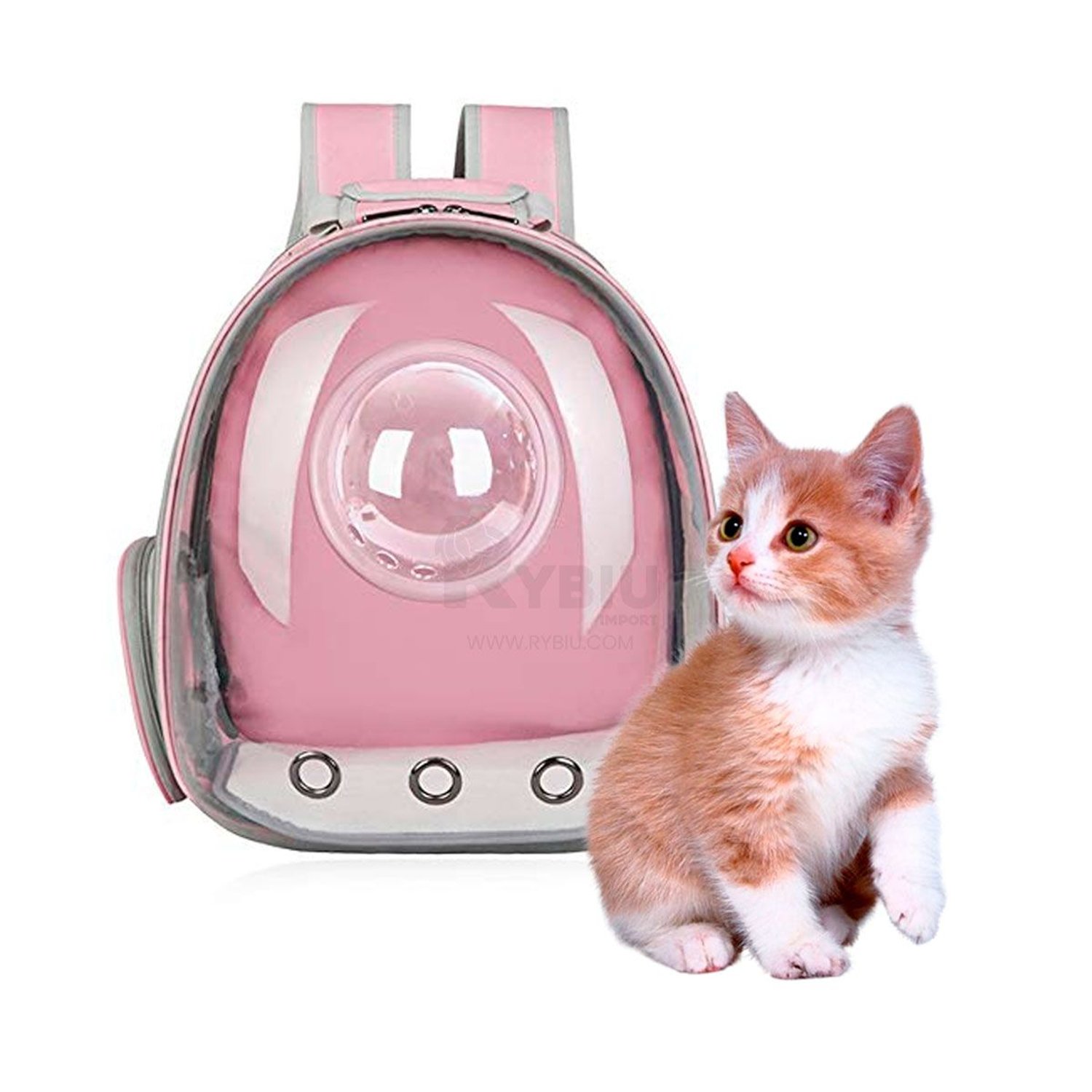 Mochila Burbuja para Gato Rosado Sodimac Peru