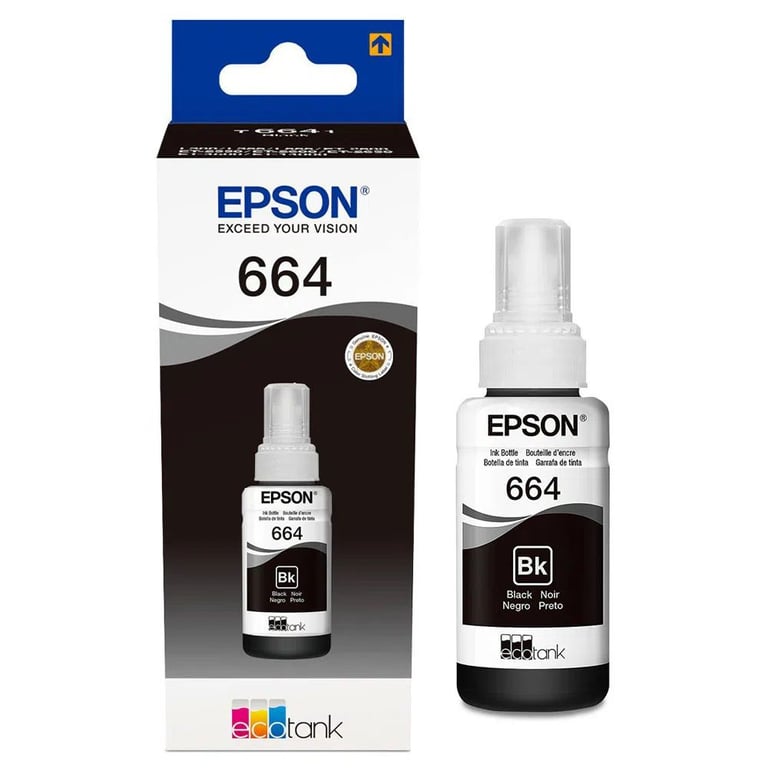Tinta Epson T664120 Negro Para L210-l220-l355-l365-l555 EPSON ...