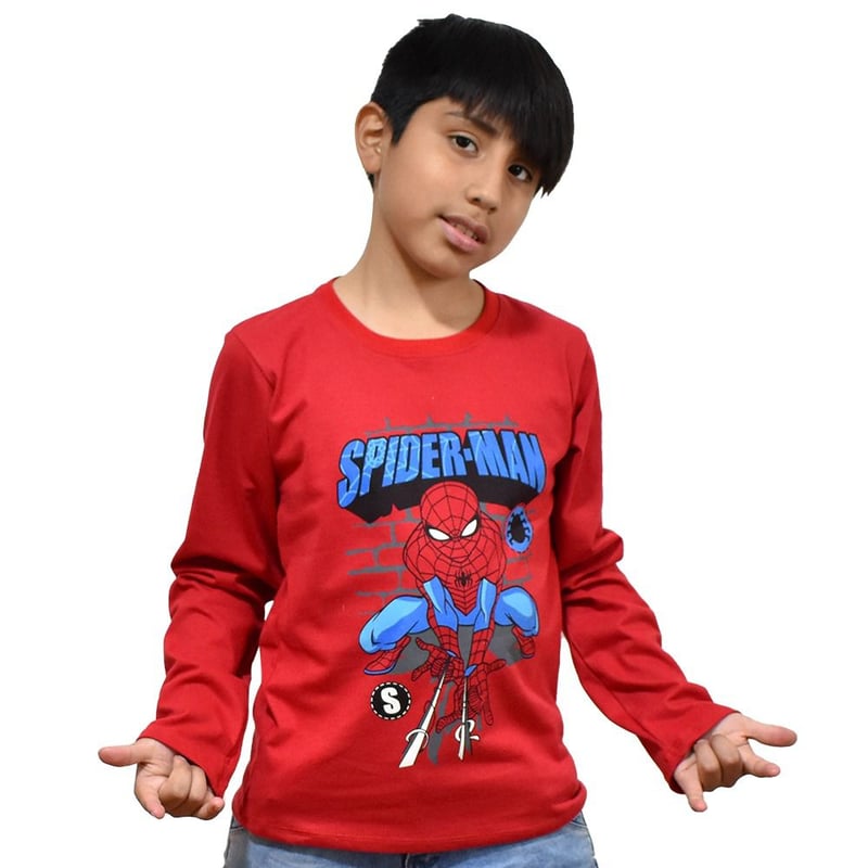 POLO NINO MANGA LARGA SPIDER MAN GENERICO falabella