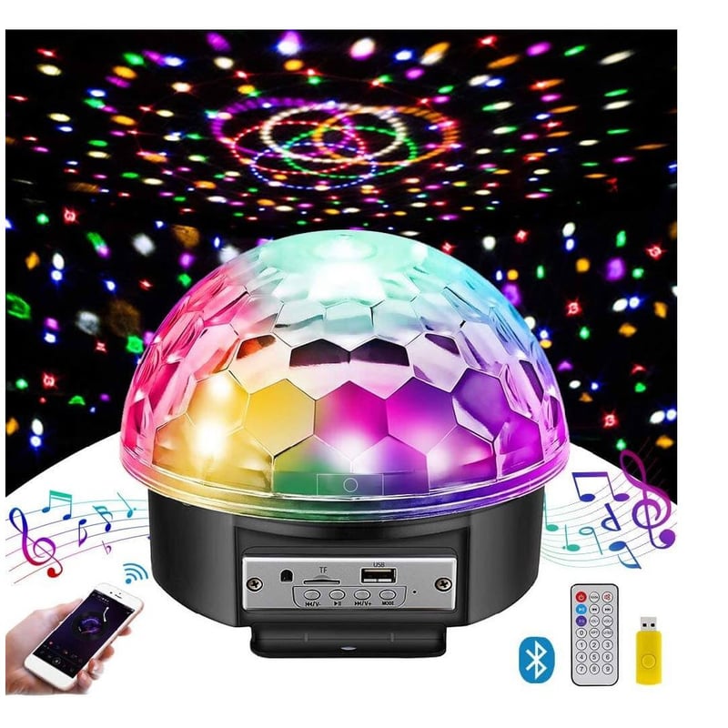 GENERICO - Bola Parlante Mp3 Luces Disco Sicodélicas Audioritmico Con Control