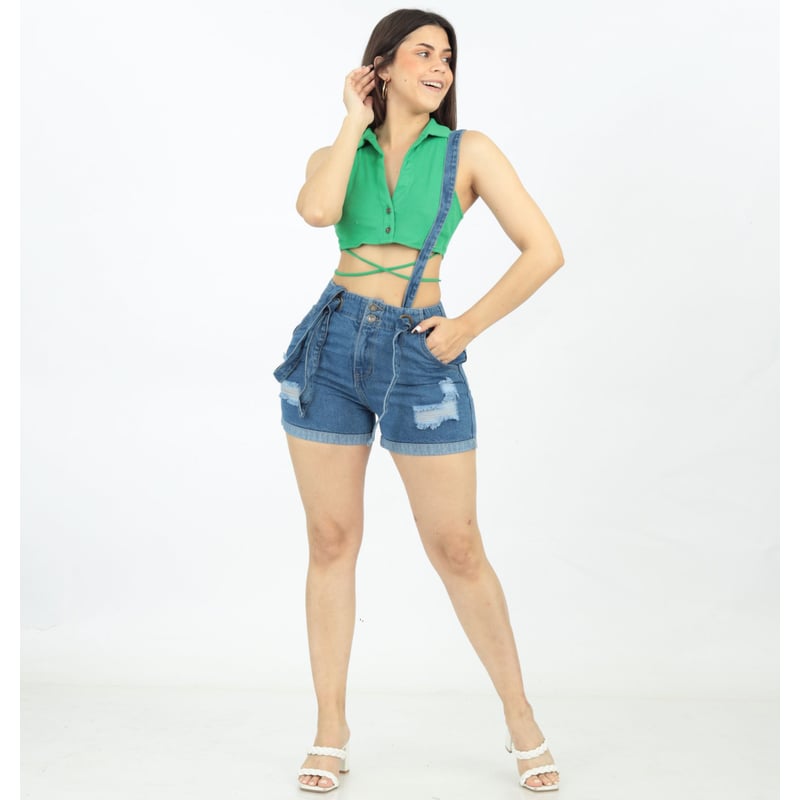 Short con tirantes para mujer hotsell
