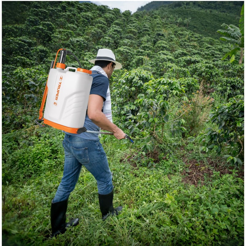 Fumigador de 20 L manual de mochila 5.2 Gal Truper 14193 Sodimac Peru