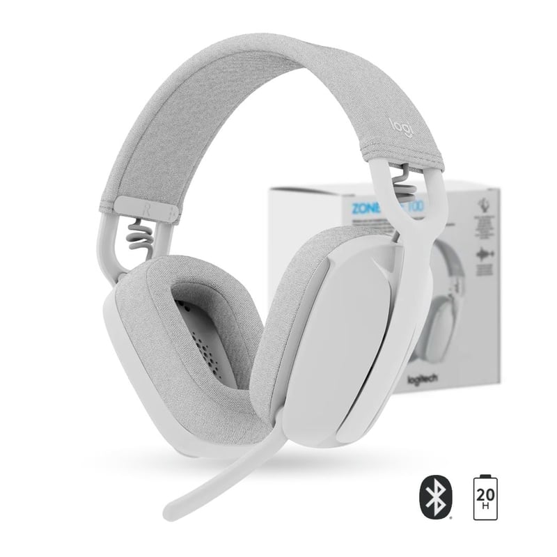 LOGITECH - Audífonos Logitech Zone Vibe 100 Bluetooth llamadas - Blanco