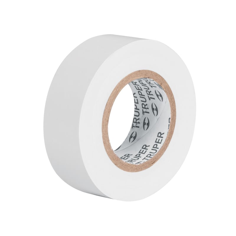 TRUPER - Cinta aislante truper 19mm x 9m - BLANCO