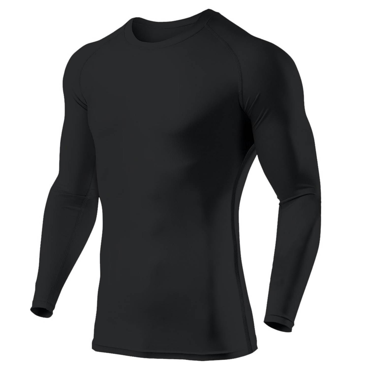 Polo Licra Manga Larga Negro Talla S