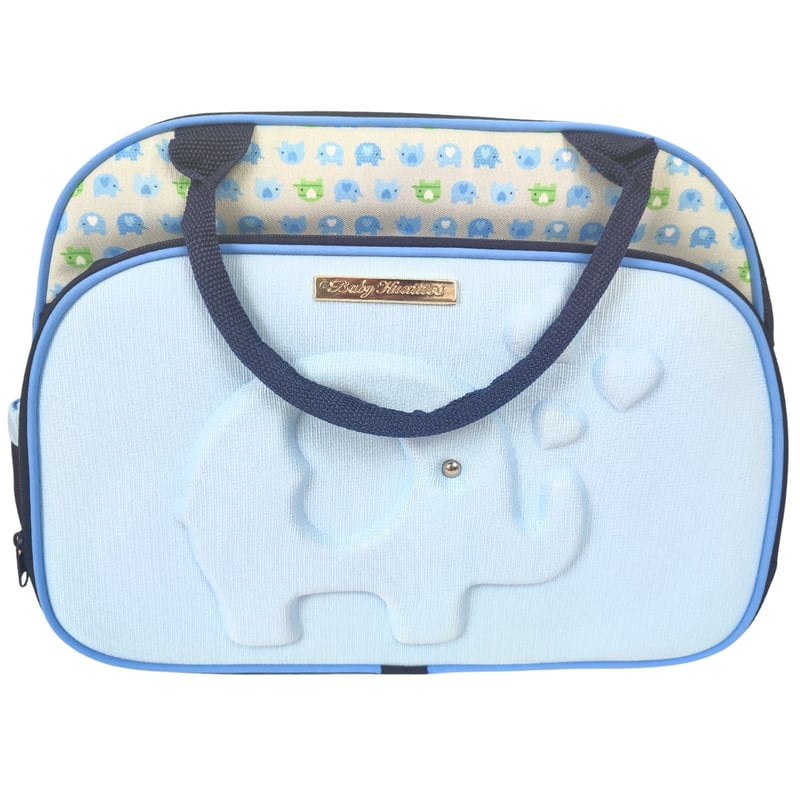 Bolso panalero Bebe de Tela Elefante Celeste N22 GENERICO falabella