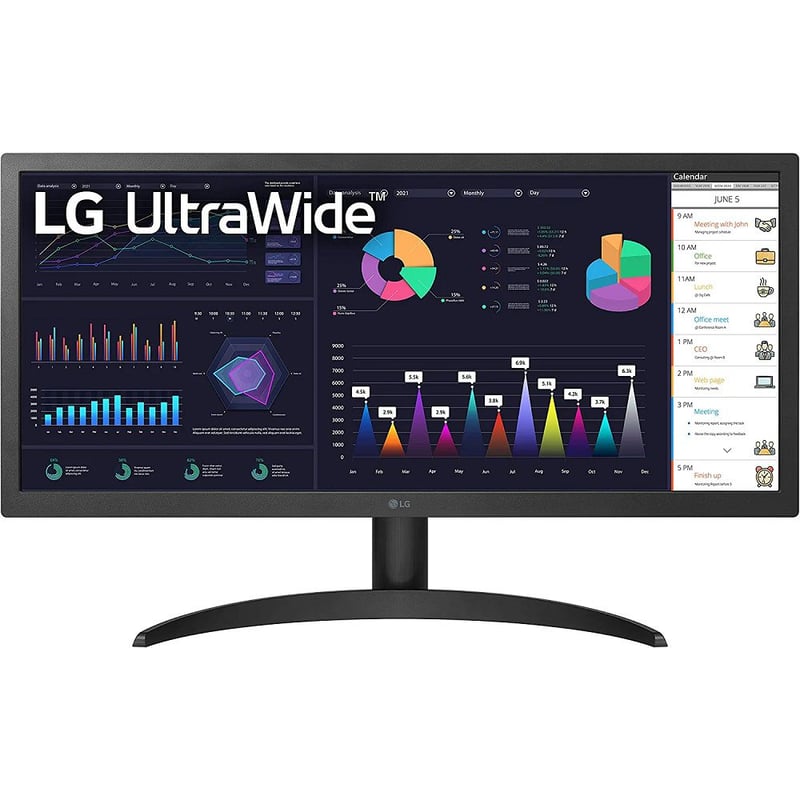 LG - Monitor LG 26WQ500-B, 25.7" IPS, UltraWide Full HD, 2560 x 1080, HDMI.