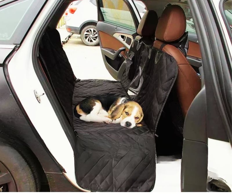 Funda Protectora Impermeable Para Asiento Trasero De Coche Perro | Antideslizante, Para Viajes, Camping, SUV