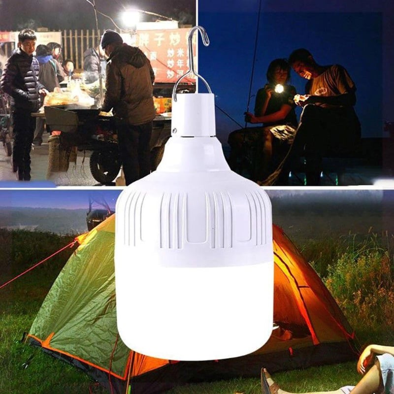 FOCO LAMPARA LED PORTÁTIL RECARGABLE EMERGENCIA SOLAR 50W GENERICO ...